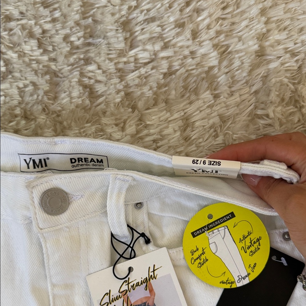 YMI Off-White Distressed Jeans - Picture 3 of 3